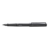 Lamy 1204430 safari Füllhalter 17 – Moderner Füller für Linkshänder in der Farbe Umbra mit ergonomischem Griff und zeitlosem Design – Federstärke LH