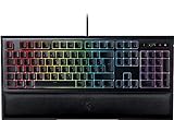 Razer Ornata Chroma - Gaming Tastatur mit Mecha-membranen Hybrid-Schaltern (Ergonomische Handballenablage, voll programmierbar, RGB Chroma) QWERTZ | DE-Layout, Schwarz